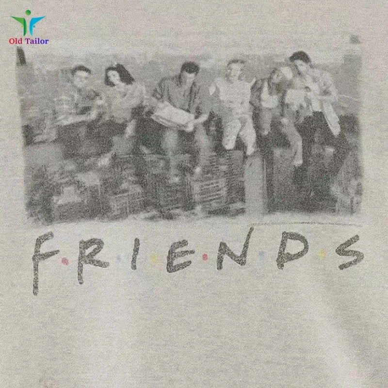 SAINT Old Friends رمادي جولة الرقبة أحدث الرجعية الرجال النساء الخريف الشتاء قسم سميك البلوز البلوز