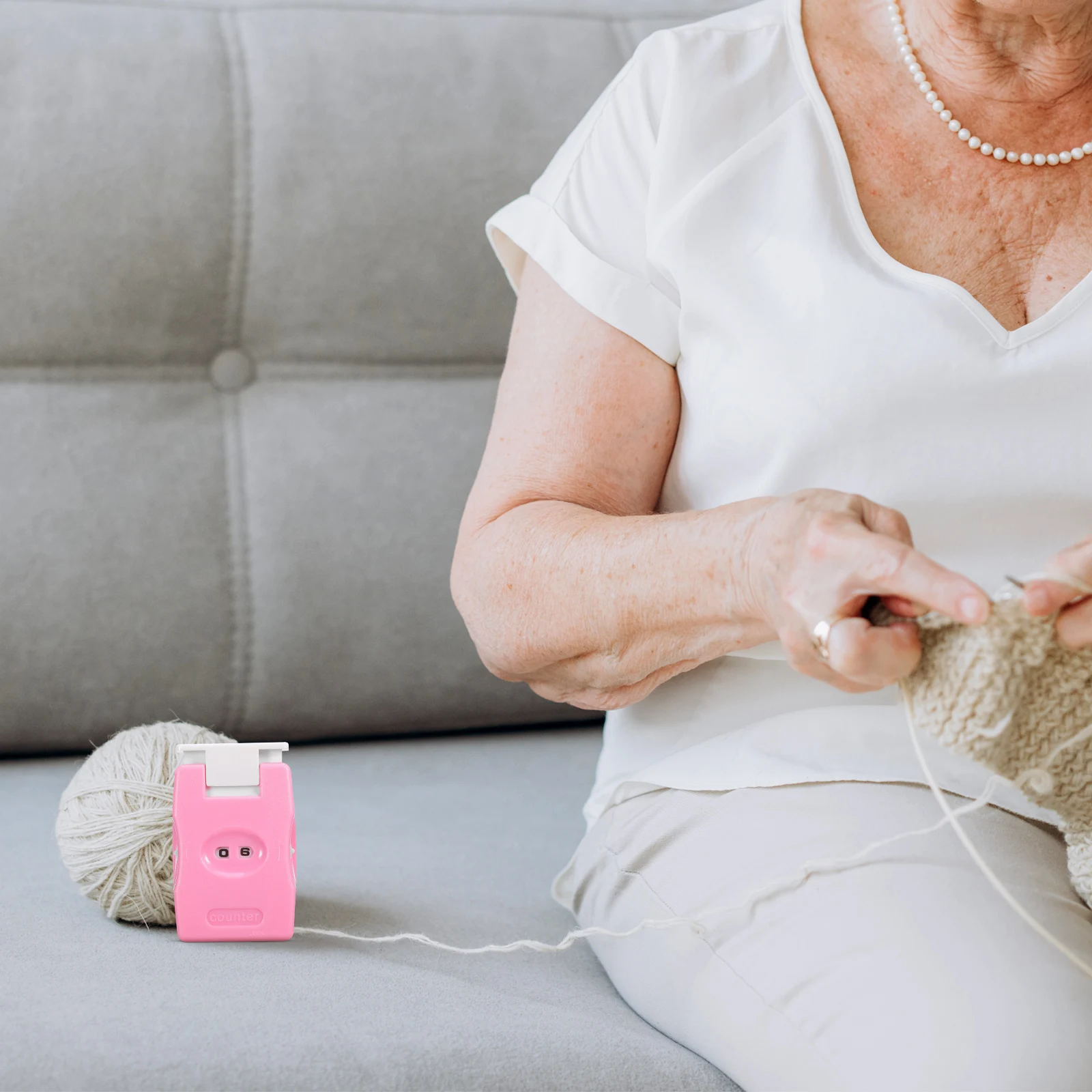 

2pcs Crochet Stitch Counter For Knitting Row Counting Tool Plastic Diy Needle Marker Beginner Friendly Flexible Counters