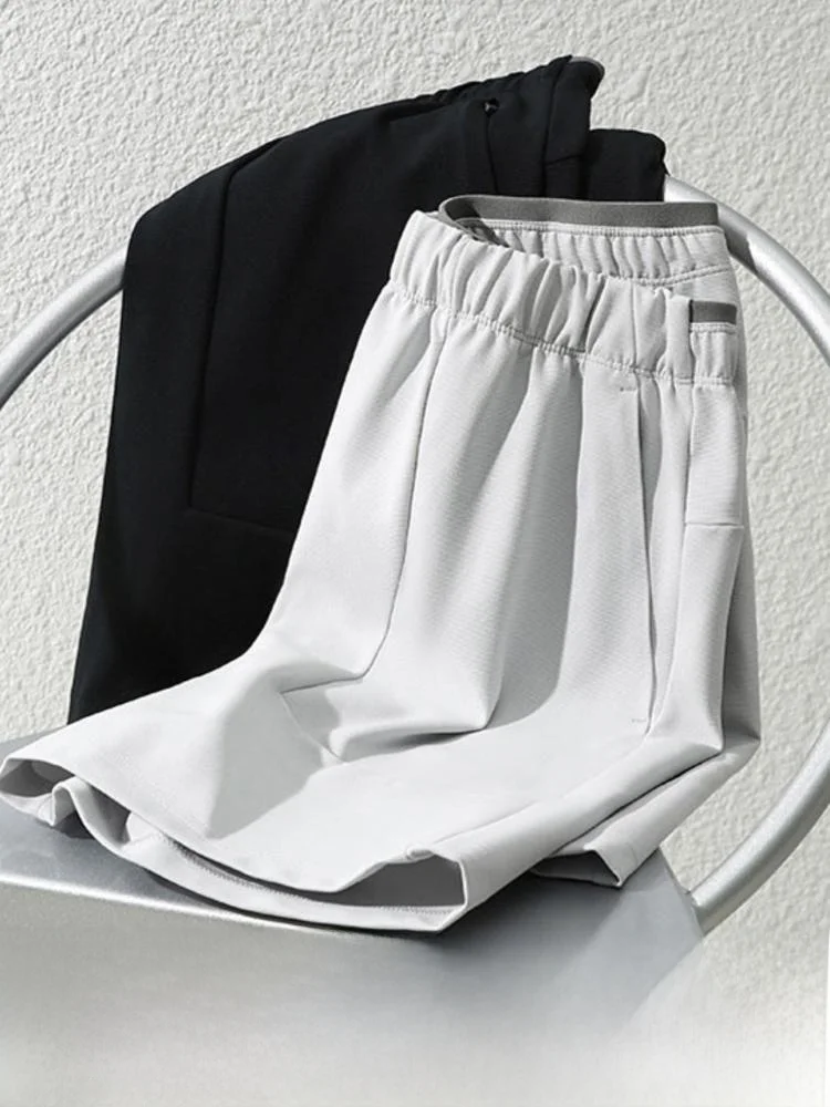 

Мужская повседневная подушка Leavo Johnson с двойной молнией, двухслойная эластичная талия, весна-лето, прямая длина, длина пять четвертей