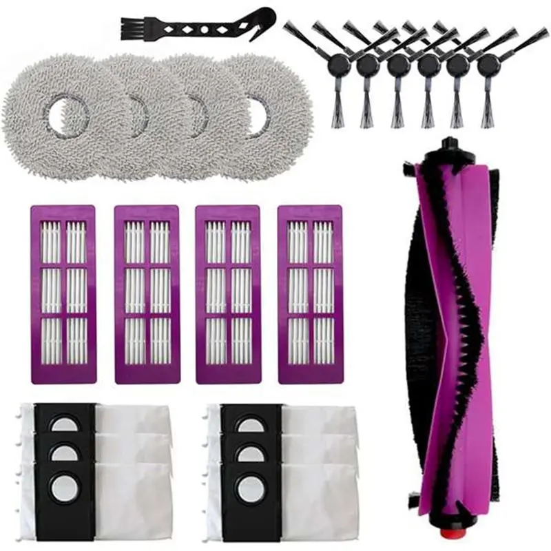 

【POPULAR】Сменные аксессуары для робота-пылесоса Eureka J15 Ultra, основная боковая щетка, подушечки для швабры, фильтры Hepa, мешок для пыли