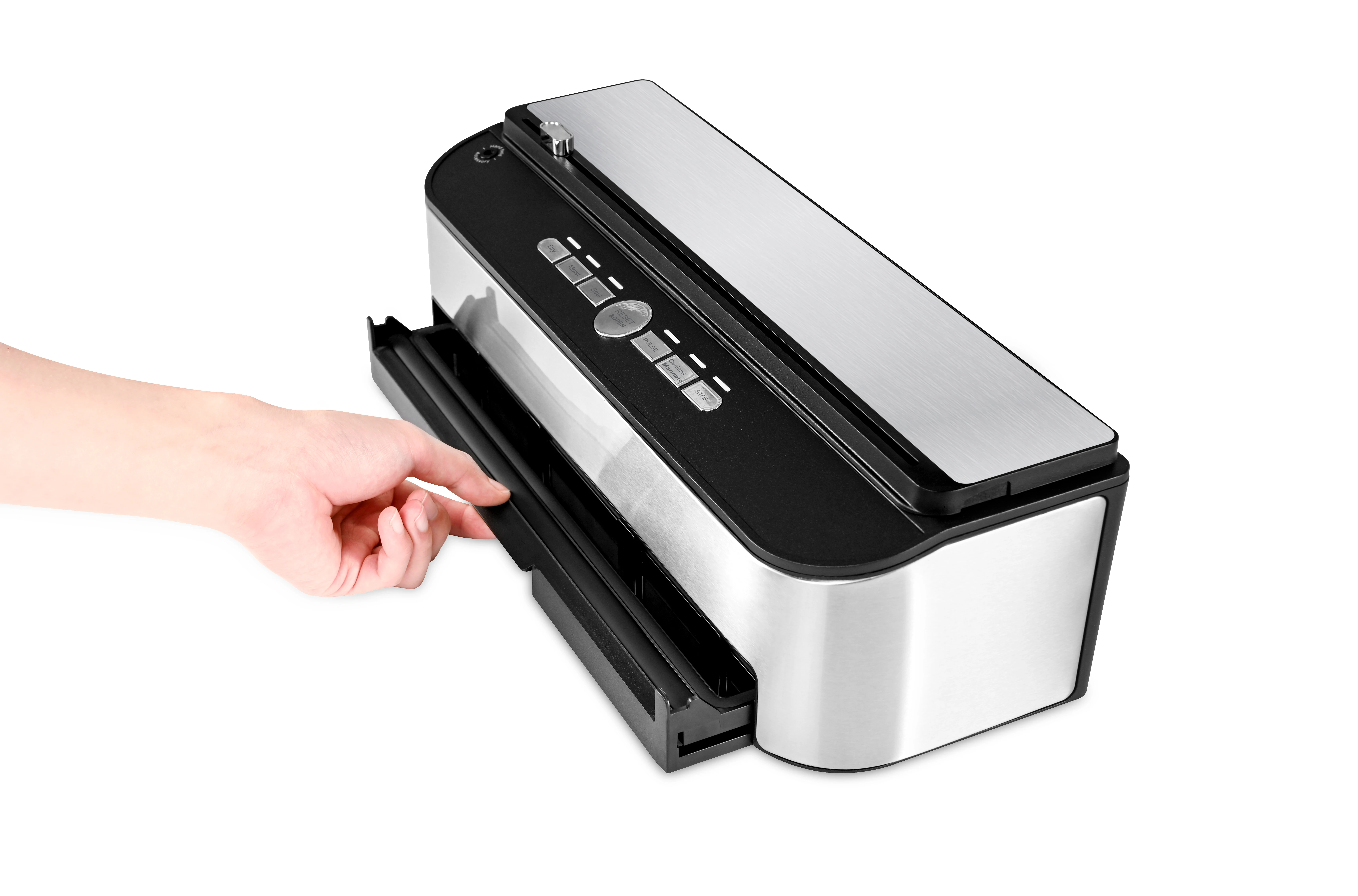 Latest Model Portable Electronic Vacuum Food Sealer Machine Low Noise Built-in Bag Cutter Electric Power Handheld Household Use - view 4