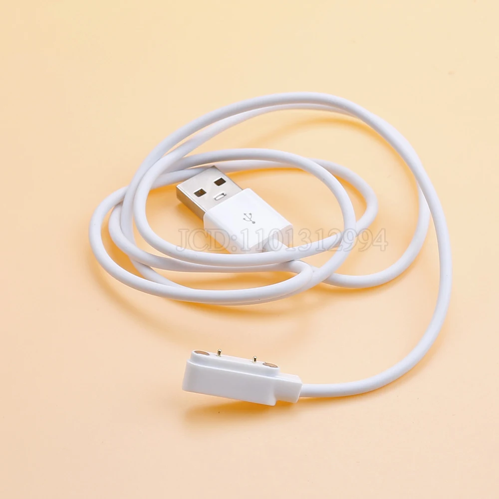 2Pin 7.62mm Strong Magnetic Charge Cable USB Charging Line Cord Rope  White Color for Smart Watches 99% Universal image 5