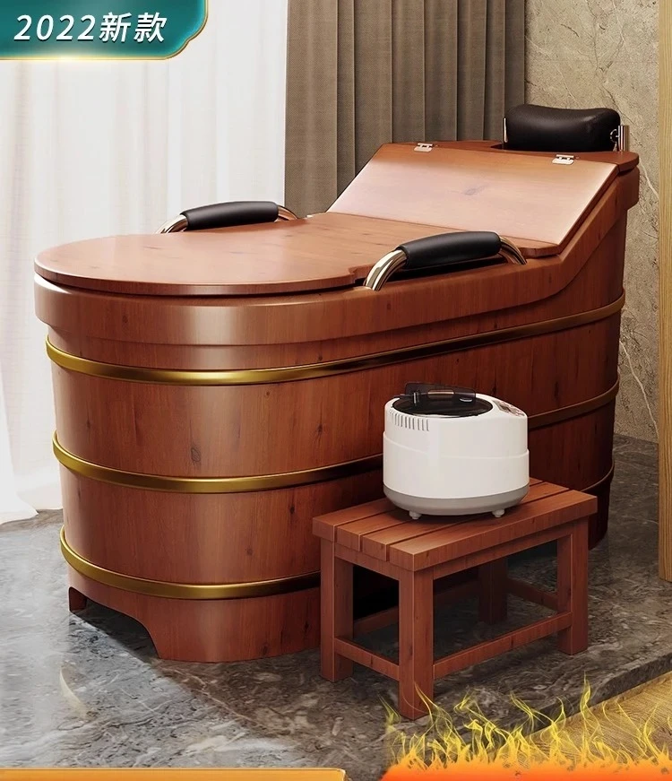 Bath wooden bucket for the elderly, solid wood  bucket, wooden  tub, bathtub for household use, full body adult