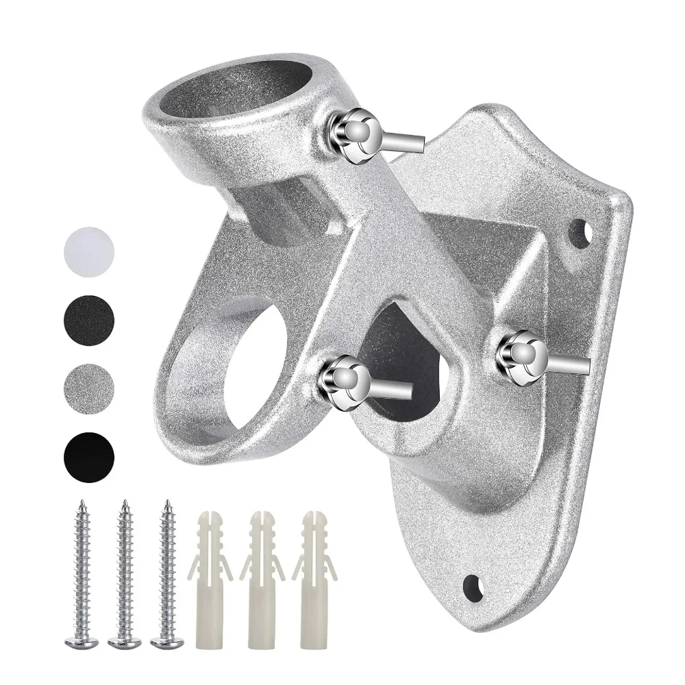 Outdoor Flagpole Bracket, Heavy-Duty Flagpole Installation Base, Aluminum Alloy, Stainless Steel hardware, Rust Proof