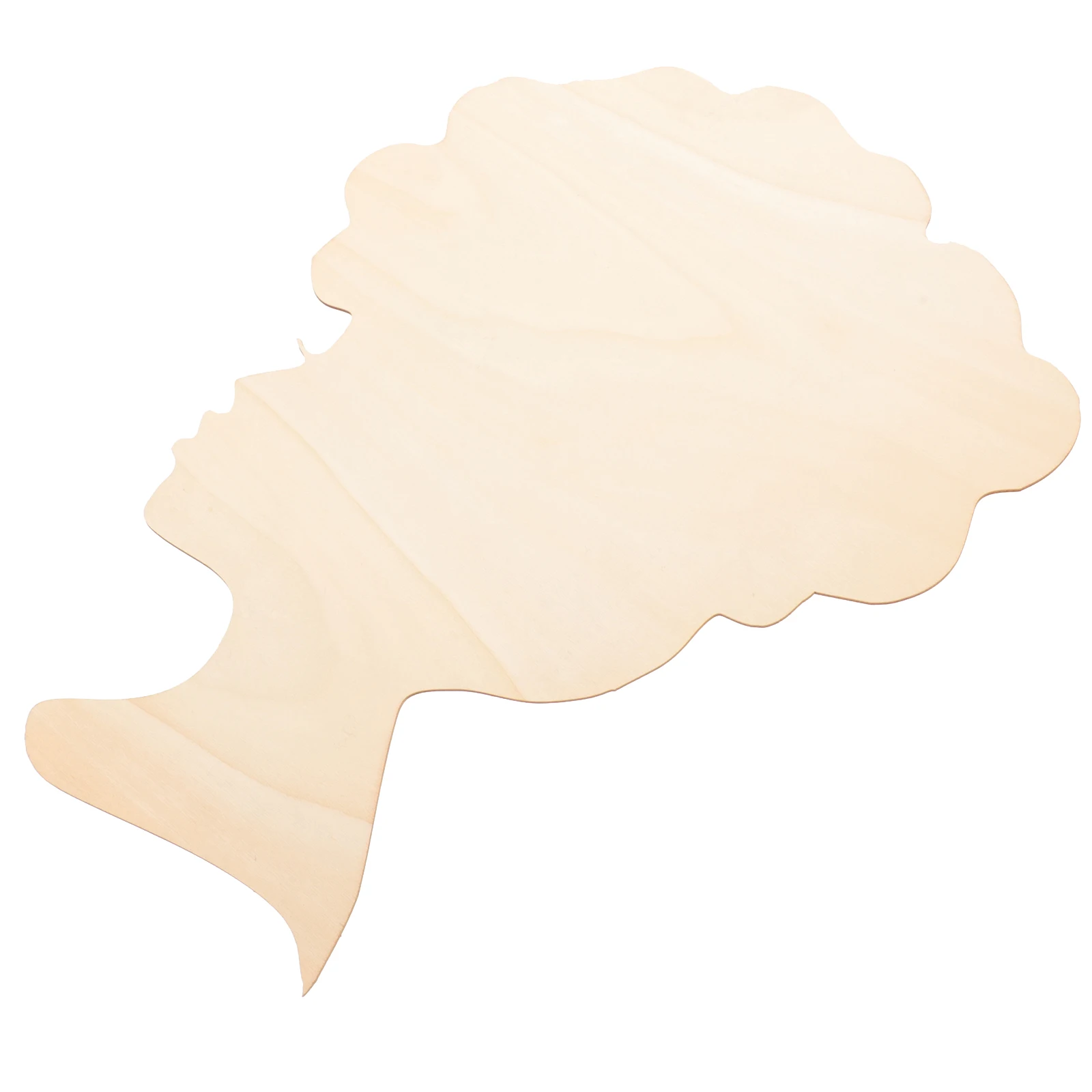 

5 Pieces Wooden Face Decor Unfinished Head Cutouts for DIY Crafts Painting Wall Ornaments Home Sewing Accessories Art Projects