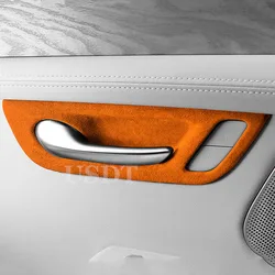 4PCS For SERES HUAWEI AITO M7 M5 Top Suede Door Handle Bowl Frame Trim Stickers Covers Car Accessories