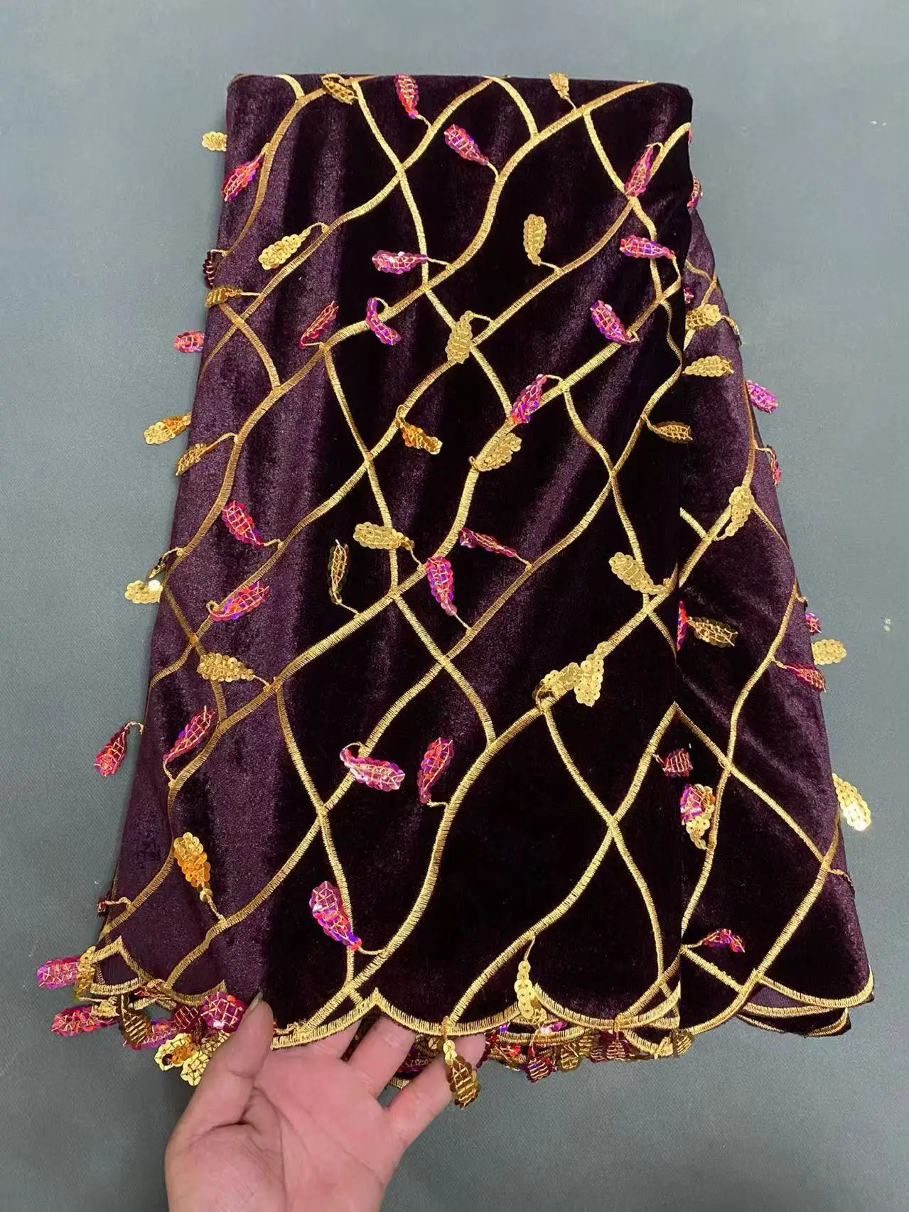 

Африканская бархатная кружевная 3D ткань, королевский синий цвет, высокое качество, нигерийская кружевная вышитая ткань для женщин, свадебное платье, вечерние шитья