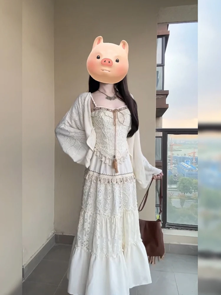 n Sle – ensemble t-shirt amincissant pour femmes, Cardigan ouvert et lourd, sangle f, jupe Faionable, Collection automne