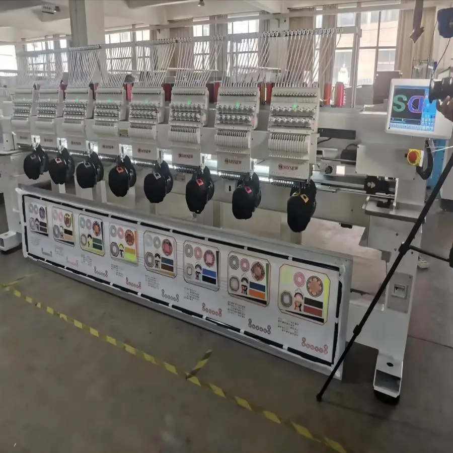 MFGS 1508 Professional 8 Head 15 Multi   T Shirt Automatic Industrial Computerized Embroidery Machine Price in Bangladesh