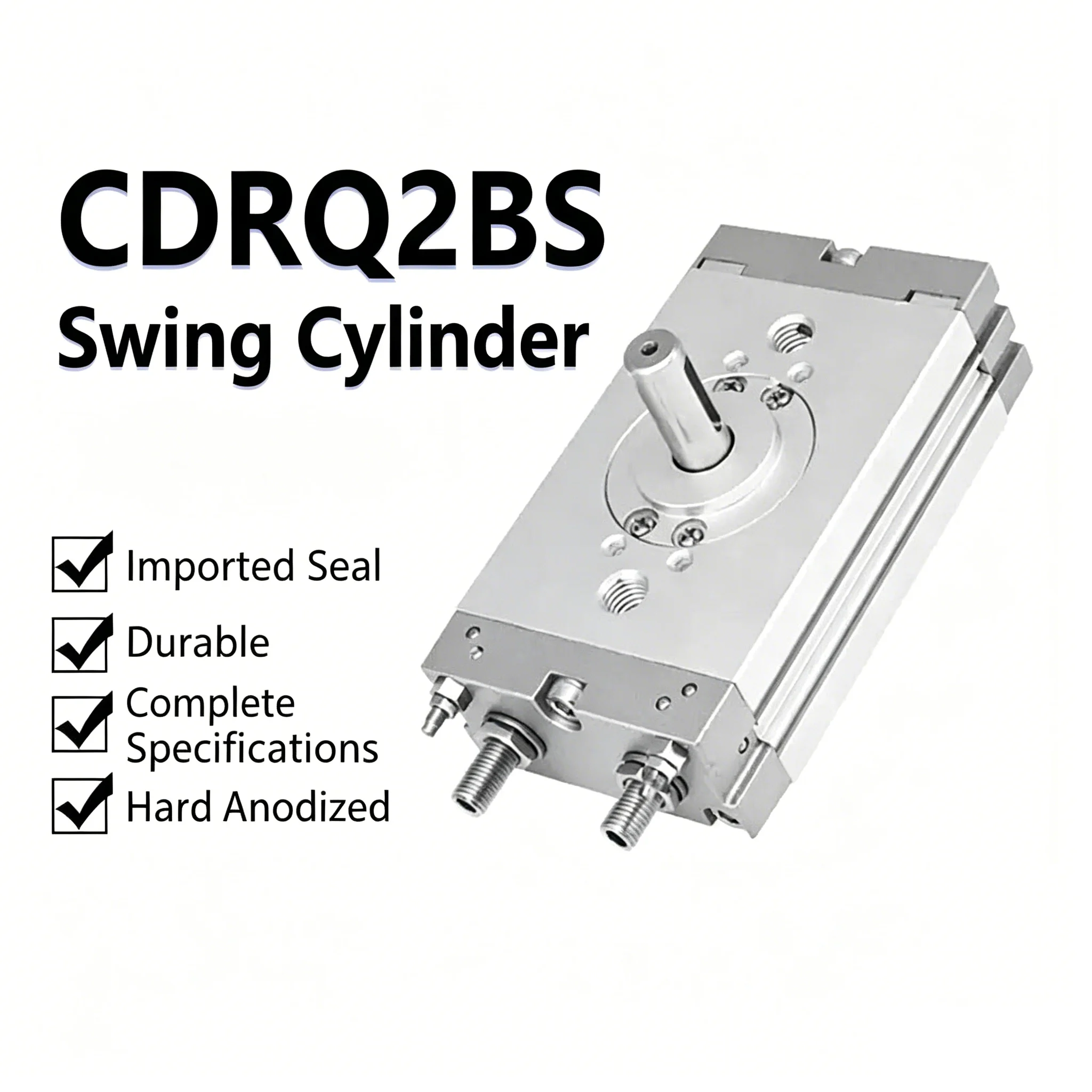 CDRQ2BS Thin Rotary Oscillating Cylinder Rotates 90 Degrees and 180 Degrees CDRQ2BS10-90  CDRQ2BS10-180