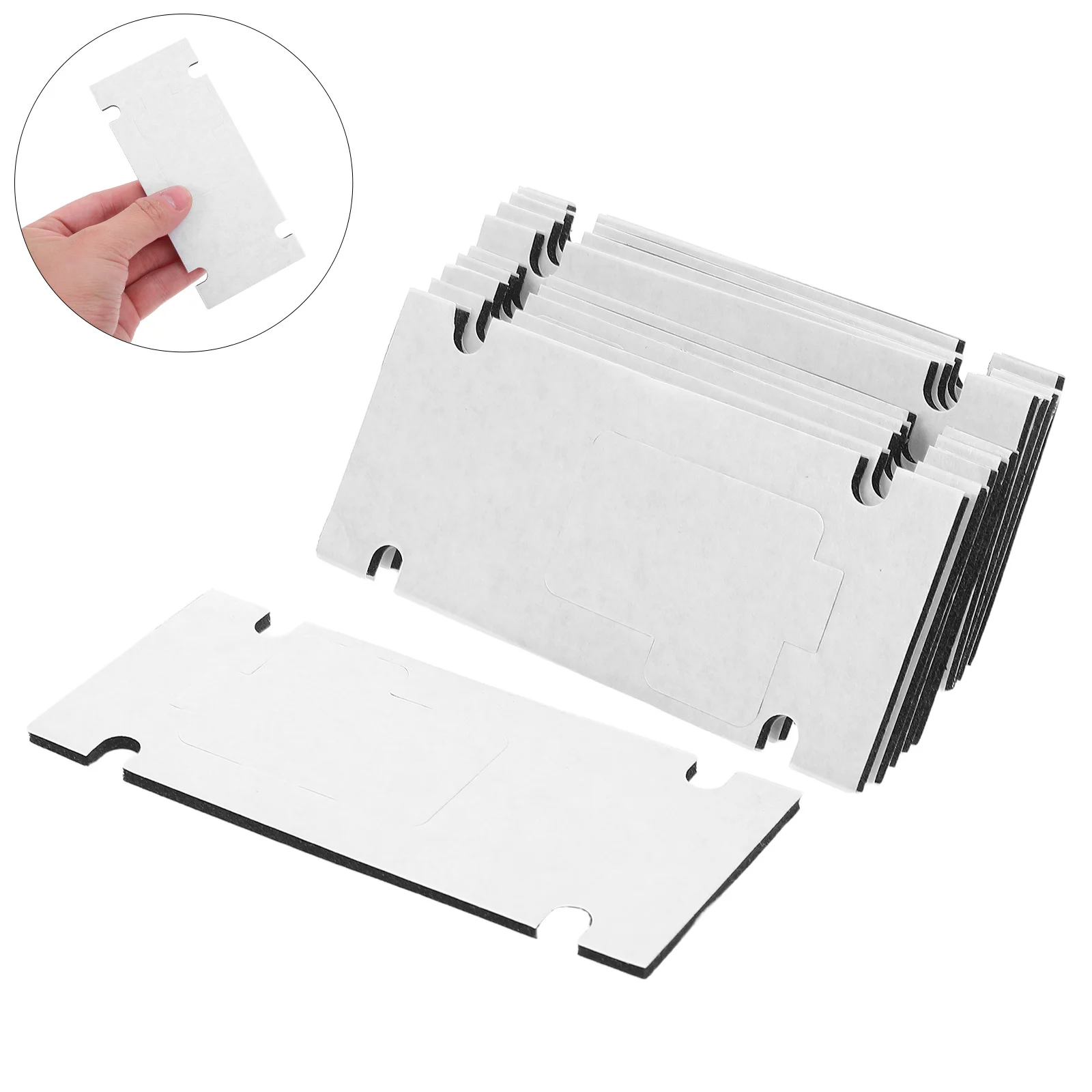 

10Pcs Self-Stick No-Drill Doorbell Mount Strong Adhesive Tape for Apartment Office Wall Video Doorbell Rack Door Bell Mount