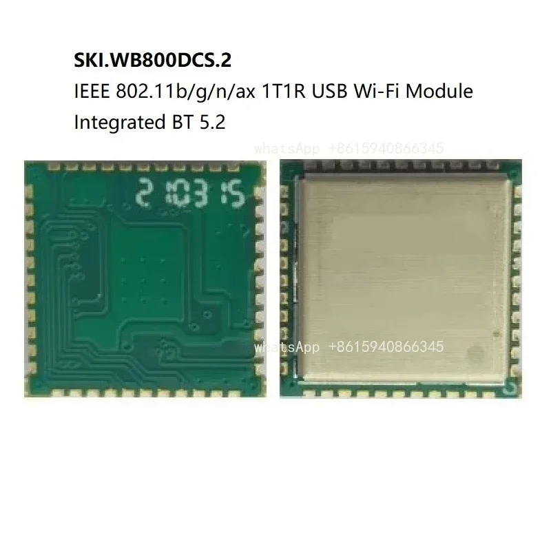 

WB800DCS.2 Module AIC8800DC Chip 2.4GHz WiFi Bluetooth 5.2 Module