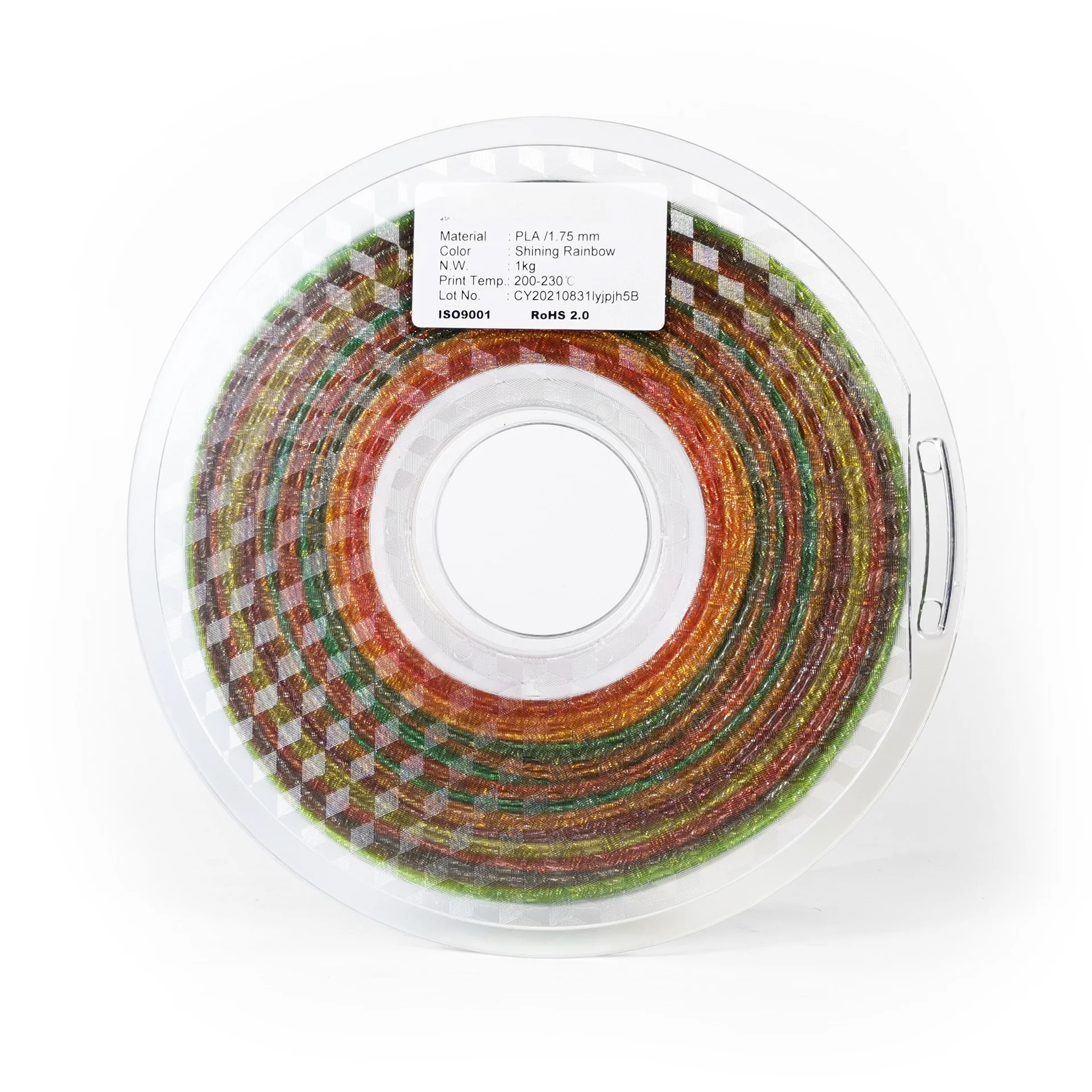 3D printing consumables PLA colorful rainbow 1.75 multi-color shiny flash 3D printer consumables original