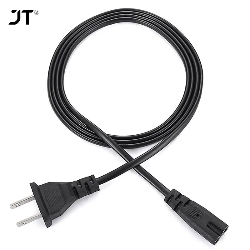 EU Power Cable 2pin IEC320 C7 US Power Extension Cord For Dell Laptop Charger Canon Printer Radio Speaker PS4
