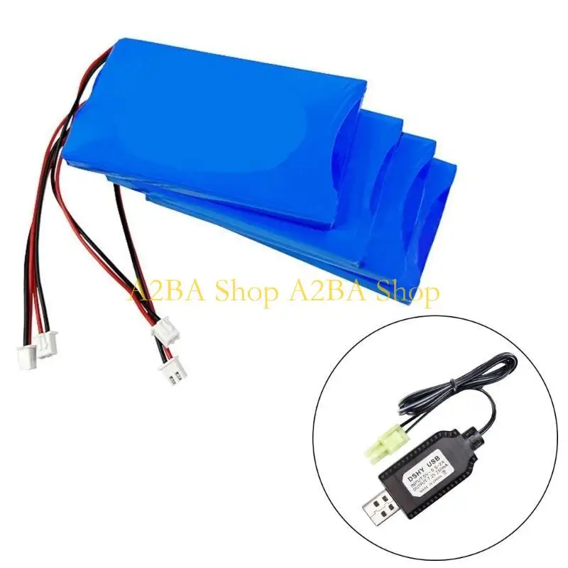 A2BA 2Pcs 7.2V USB Charging Cable for JST/SM2.0 2P Plug for Old Version Excavators