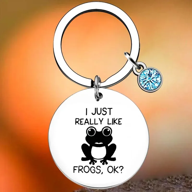 

Hot Frog Lover Key Chain Ring Animal Lover Gift keychains pendant animal frog Gift