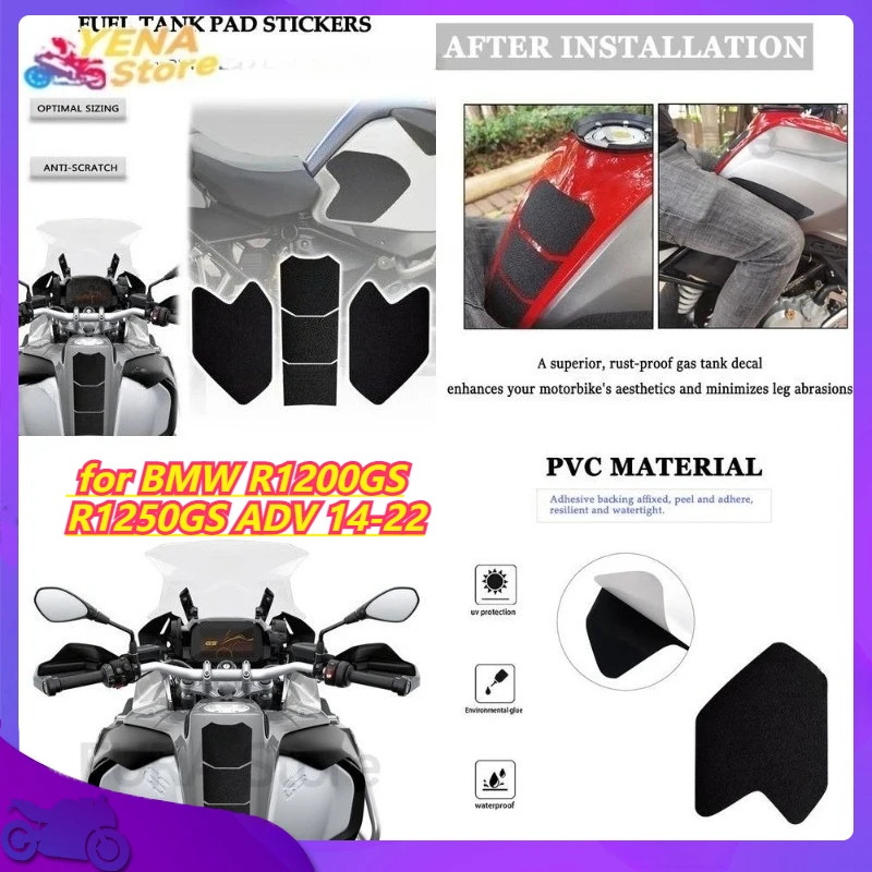 

Наклейка на топливный бак мотоцикла для BMW R1200GS R1250GS ADV 14-22, противоскользящая защита Fishbone