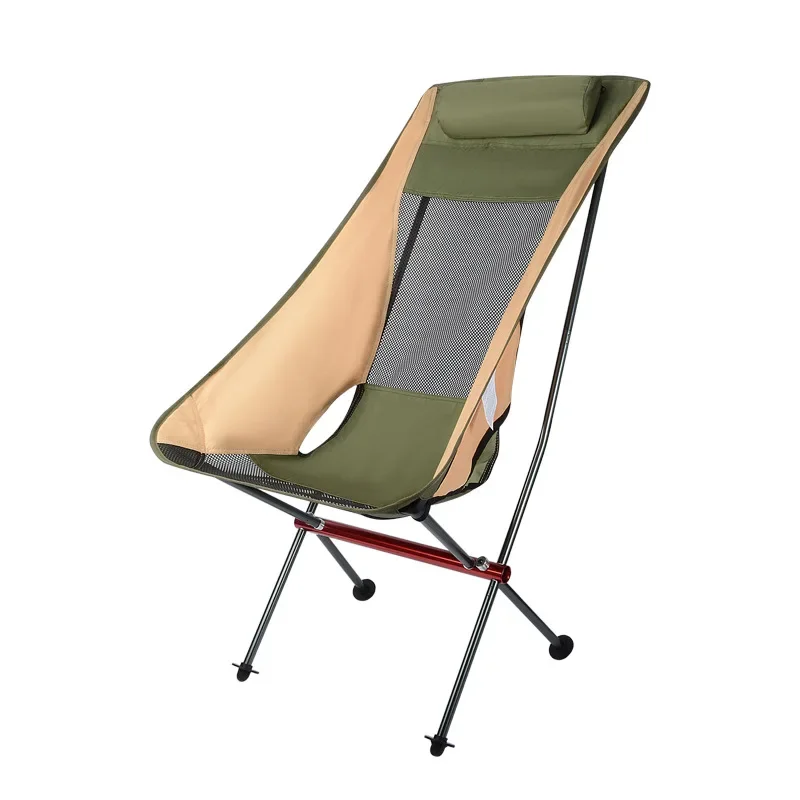 

Aluminum Alloy Lightweight Reclining High Back Outdoor Foldable Portable Ultralight Folding Backpacking Camping Moon Chair