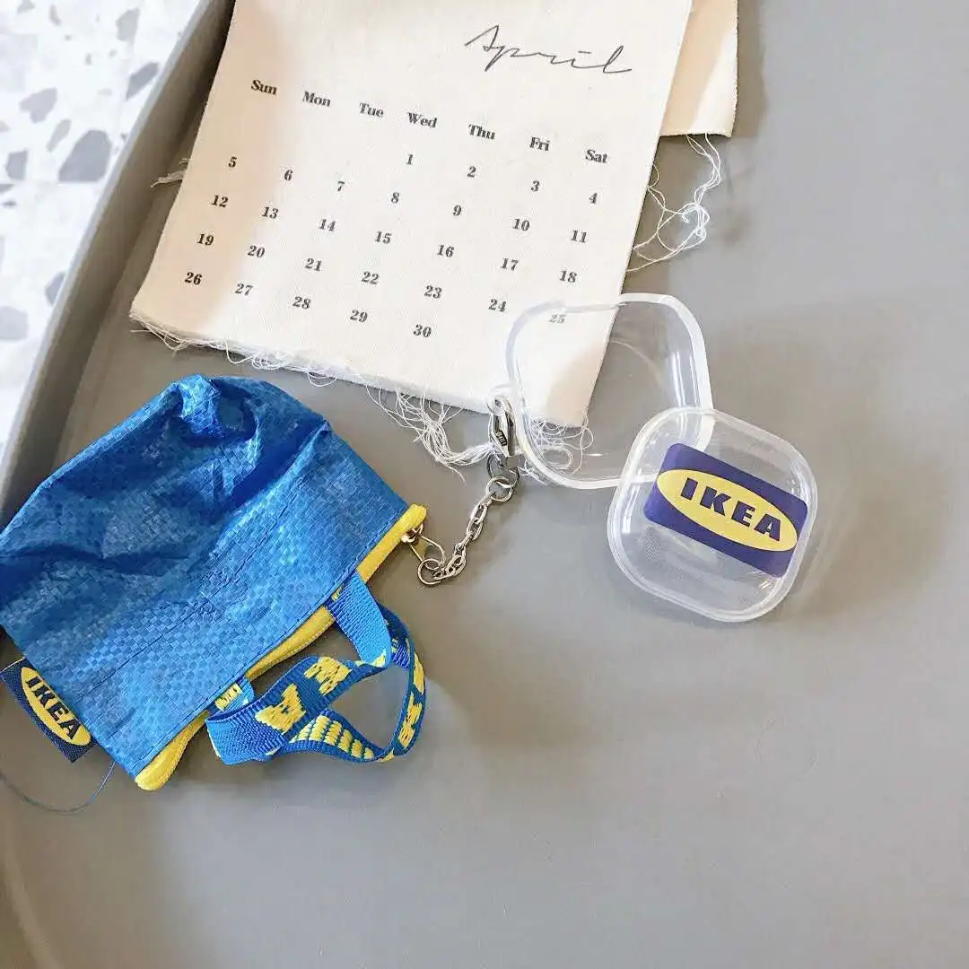 Cute Woven bag silicone soft Cover for Samsung Galaxy Live Bluetooth Earphone Case for Samsung Galaxy Hard shell buds+ Key-bag