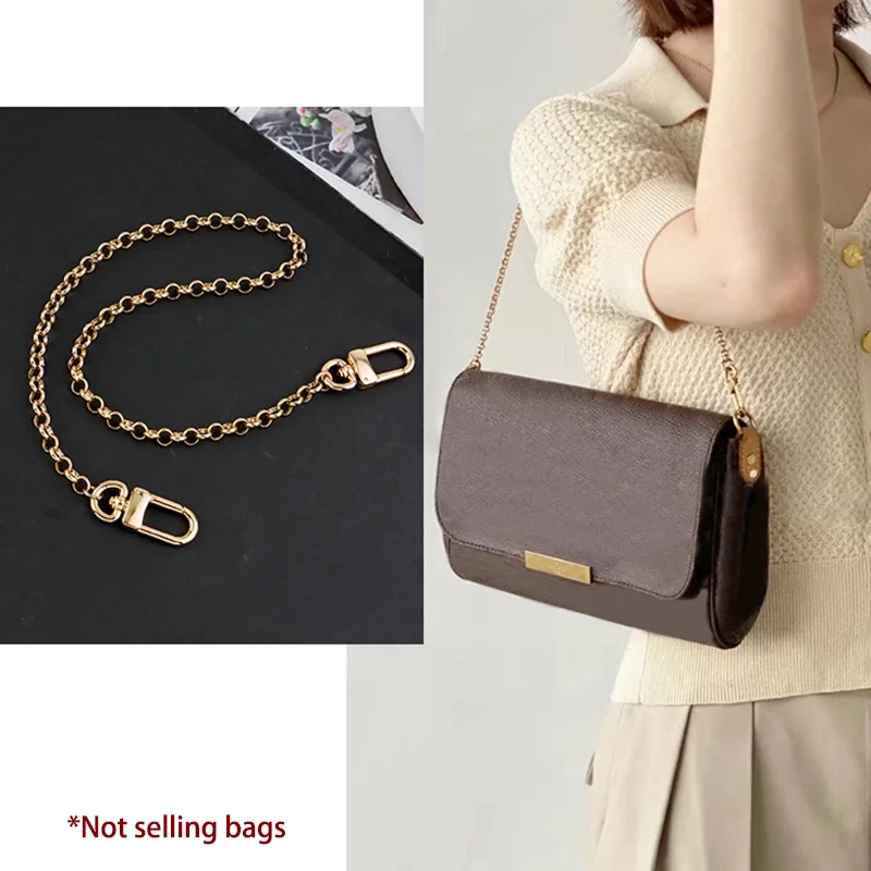 Chain Bag Strap Accessories 40/60/90cm Extension Chain Bag Metal Chain Solid Color DIY Chain Durable Gold Silver Black Belts