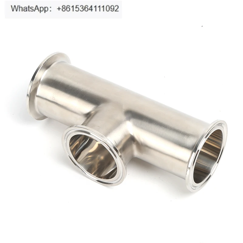 

304/316L Sanitary Grade Stainless Steel Short Flat Mouth Quick Pack Quick Connect Tee Endoscopic External Sub-Clamp