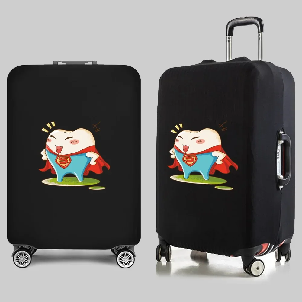 2025 أساسيات السفر حقائب الأمتعة الغطاء الواقي جديد الأسنان طباعة 18-32 بوصة حقيبة مرنة إكسسوارات السفر