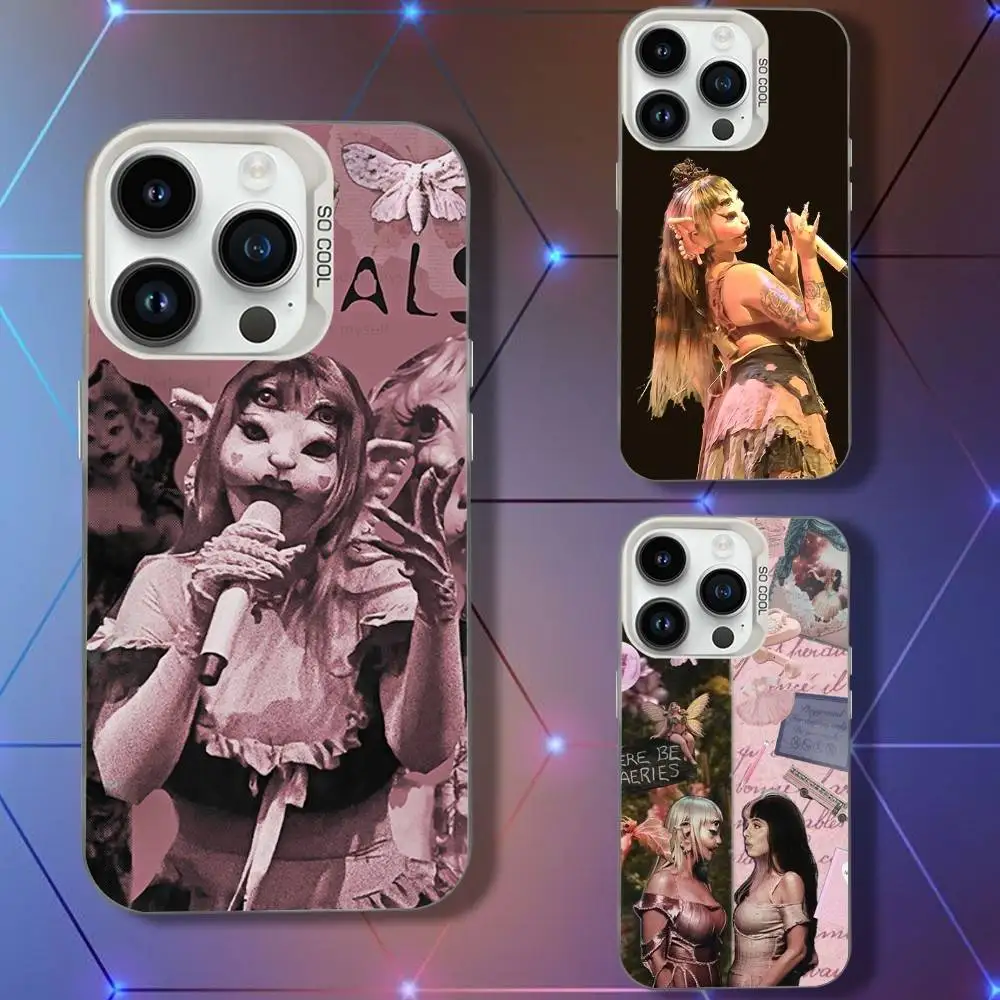 

M-Melanies Portal M-Martinezs Phone Case For iPhone 16,15,14,13,12,11,Pro,XS,Max,Plus,Mini,SE White Candy Matte Shockproof Cover