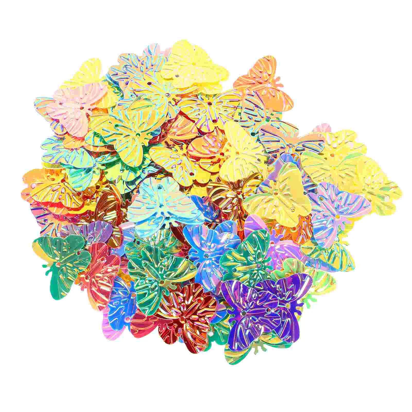 

100 Pcs Colorful Butterfly Confetti Wedding Decorations Party Supplies Banners Streamers Flash Cards Accessories