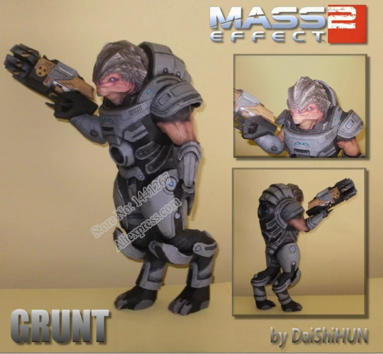 Mass Effect 2 Grunt 3D Paper Model DIY