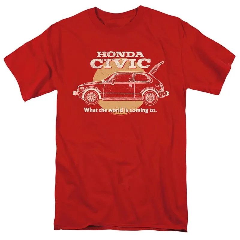 

Honda Men's and Women's T-shirt Summer Racing Motorcycle Riding Off-road Enthusiasts Short-sleeved Honda Vintage Collection Top