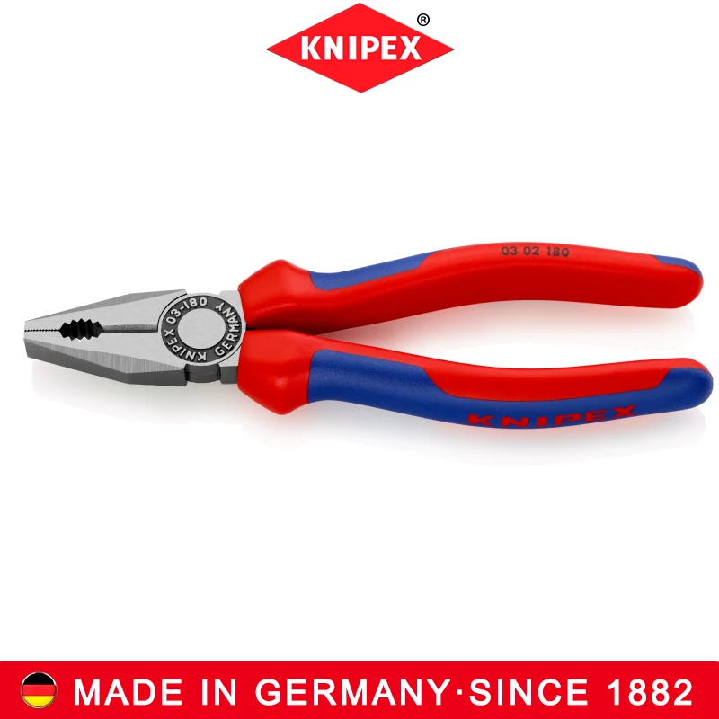 KNIPEX NO.03 02 180 Combination pliers multifunctional high hardness cutting flat wear-resistant durable easy to use