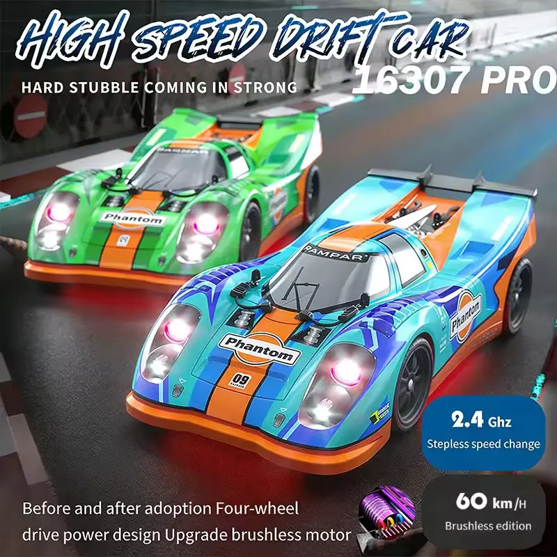 New Scy16307 Series 1:16 Remote Control Car High-Speed Pro Brushless Remote Control Car Four-Wheel Drive Flatbed Rc Drift Car