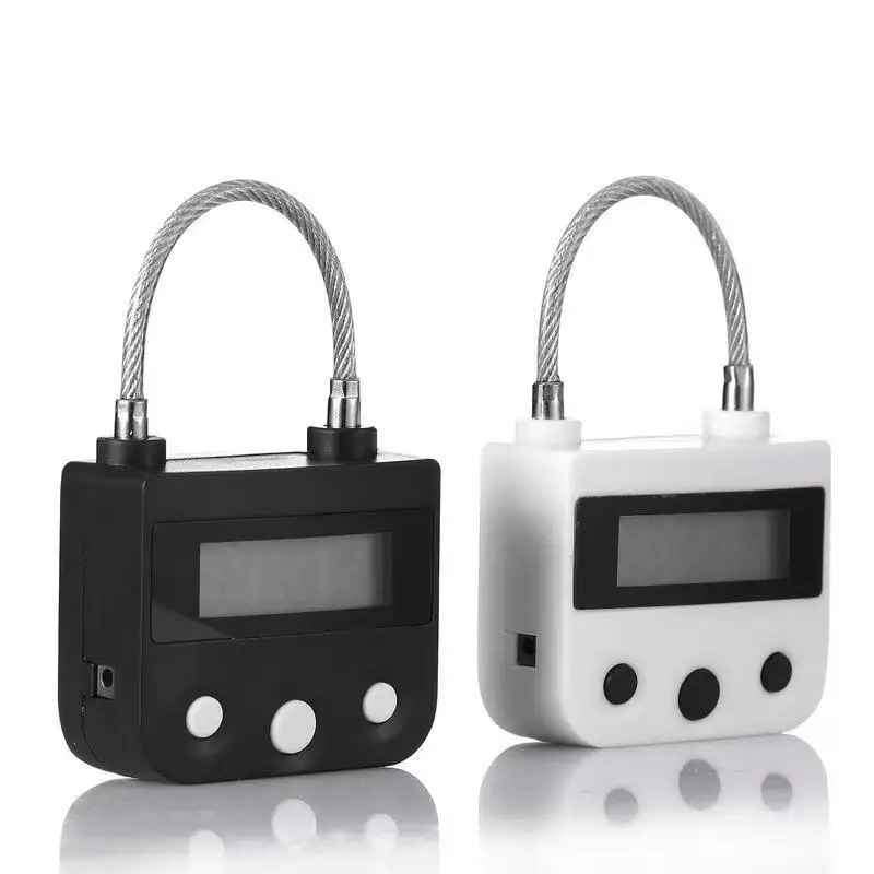 

Smart Time Lock LCD Display Time Lock Waterproof USB Rechargeable Temporary Timer Padlock Travel Electronic Timer