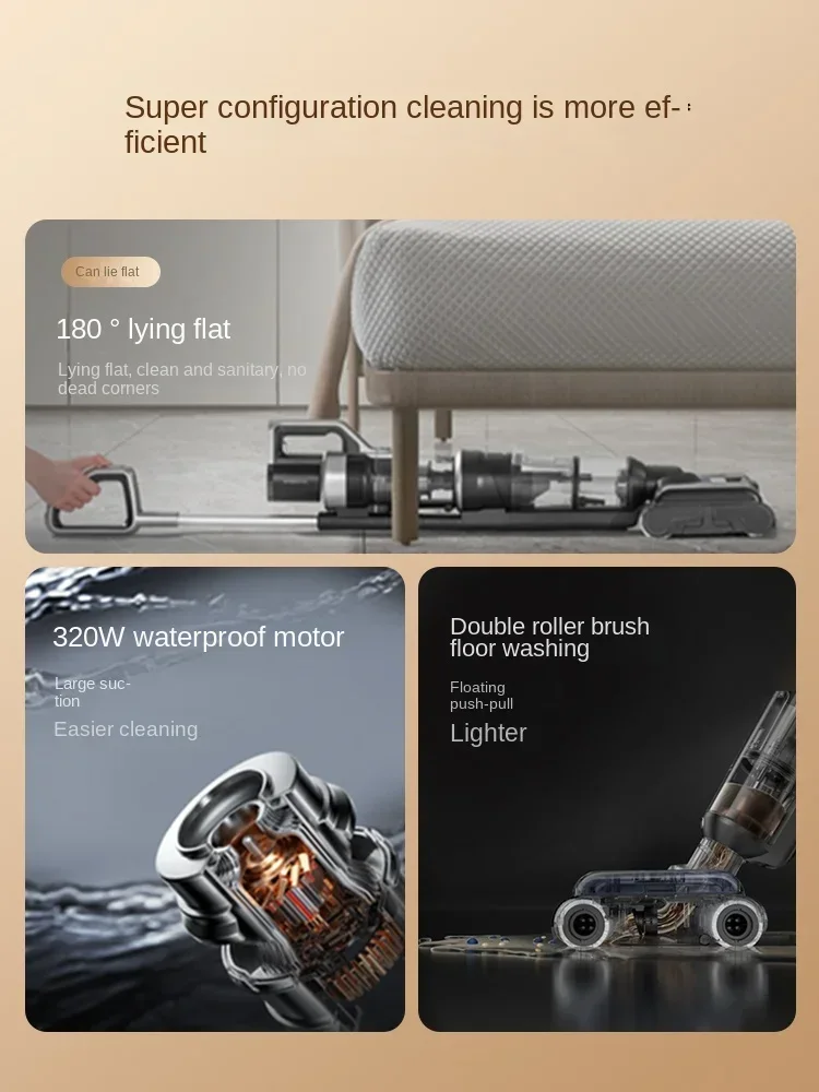 بحيرة سيريوس S7 3 في 1 الأجهزة المنزلية إزالة العث آلة تنظيف الغبار غسل شفط ممسحة الاجتياح آلة متكاملة