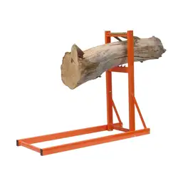 Straight Cantilever Log Saw Horse With Toothed Jaws