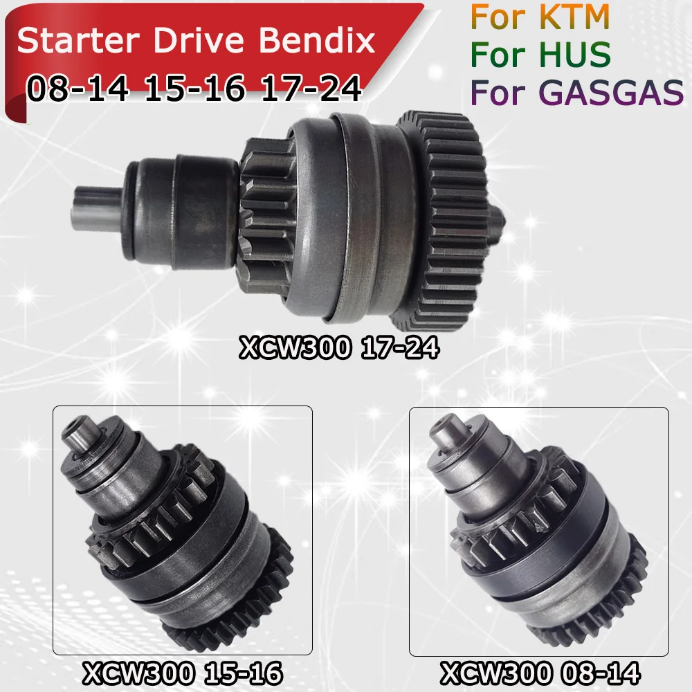 Bendix de Arranque para Motocicletas KTM 2008-2024 250 300 XC XCW300 EXC EXCE HUSQVARNA TE TX GASGAS EC EX