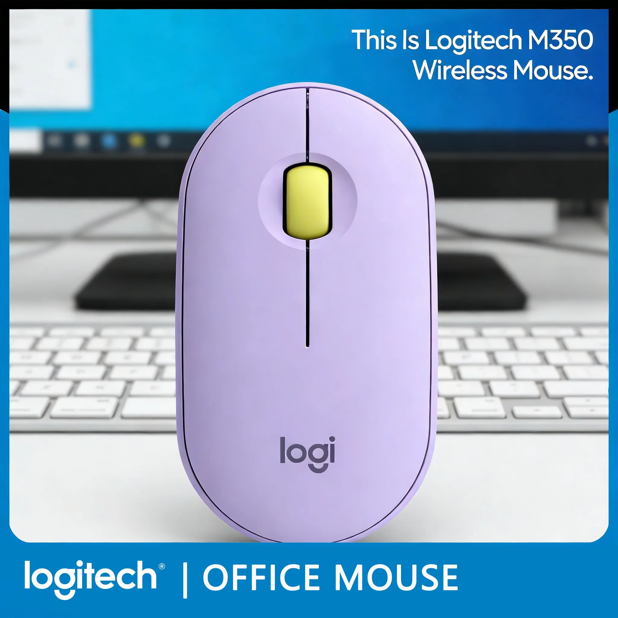 

Бесшумная мышь M350 с бесшумным кликом, идеальна для студентов и офиса