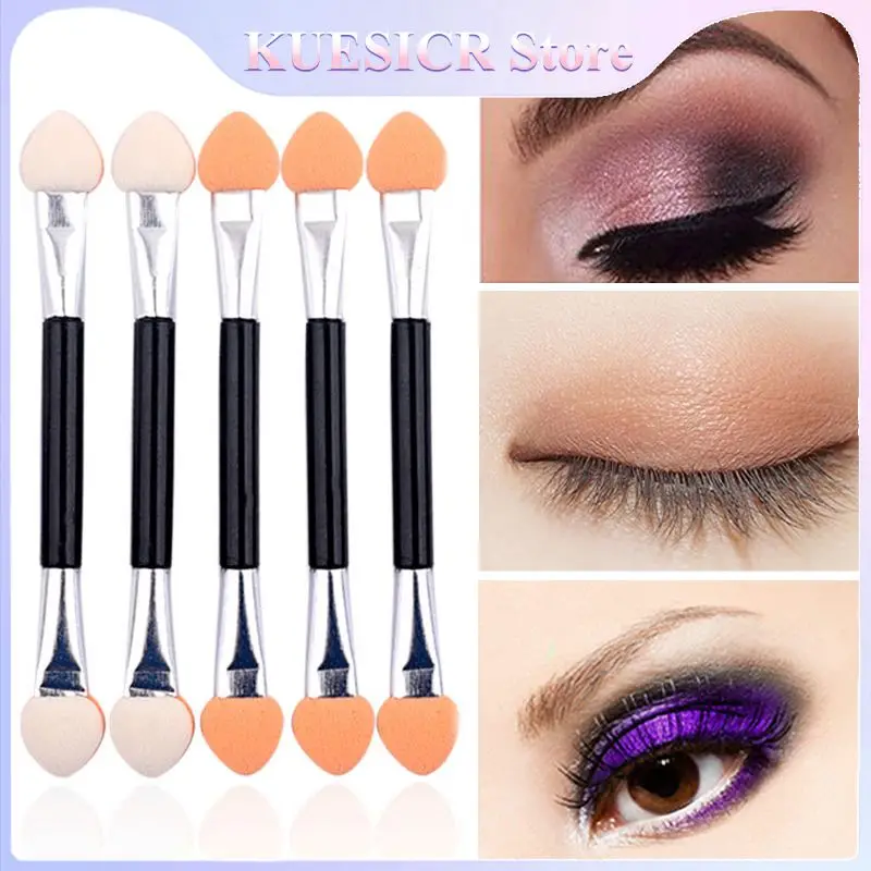 Doppelseitiger Lidschattenstift, leicht zu reinigender Lidschattenpinsel, Lidschattenstift, 10 Stück, kompakter und tragbarer Lidschatten-Applikator