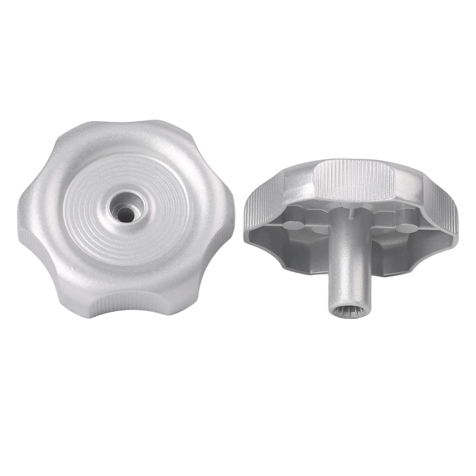 Black Silver RV Window And Vent Knob Set 3 Pieces 1 Inch Shaft 2-1/4 Inch Diameter ABS Material With Screws For Camper Interior