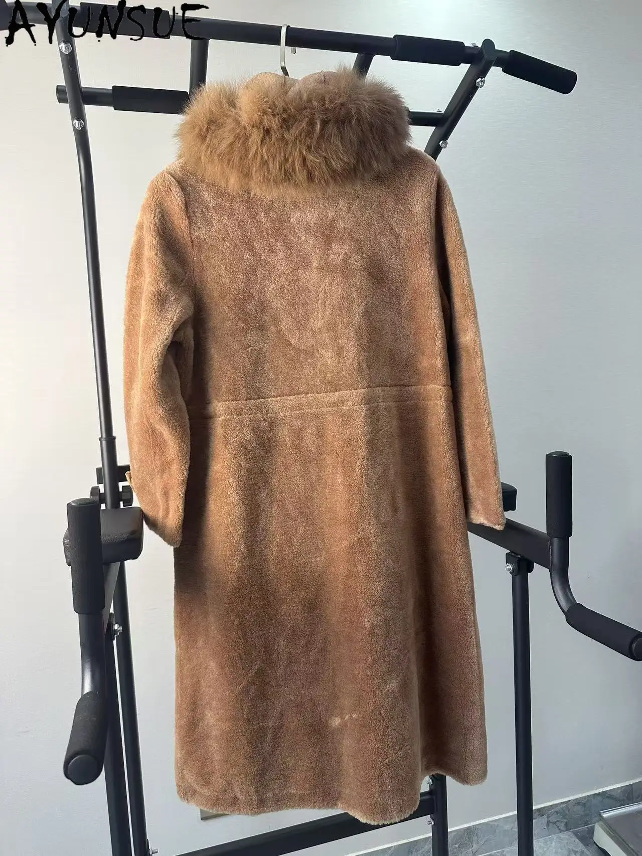 AYUNSUE Real Wool Jacket Men Winter Clothes Warm Sheep Shearing Coat Unique Coats Promotion Minor Flaws No Refund No Exchange