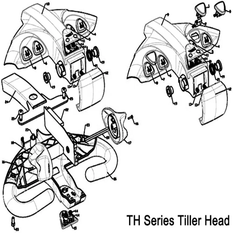 24V 지게차 제어 핸들 REMA TH-1 H-E-LI,XI-lin 지게차용 지게차 TH-1용 FREI 경작 헤드