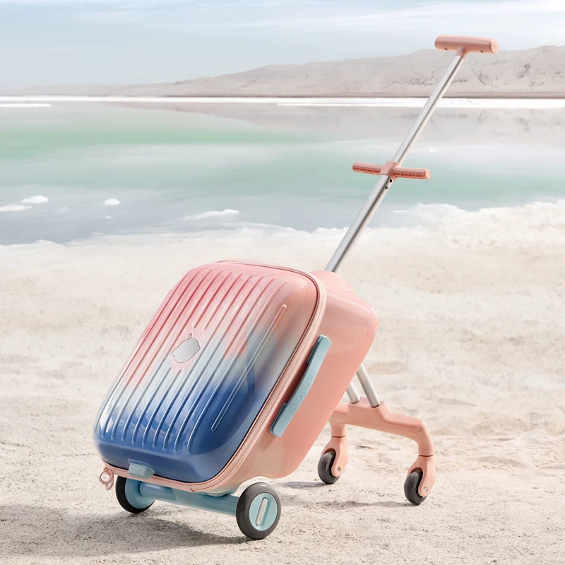 

Two-in-one Children's Luggage Can sit Detachable Handheld Trolley Case Waterproof Boarding Suitcase Travel Walking Baby Goddess