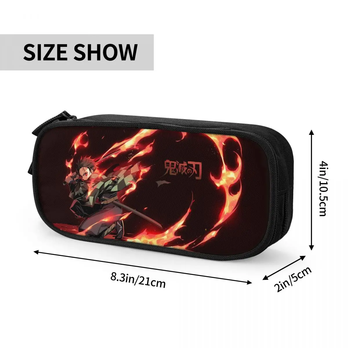Kamado Tanjirou Pencil Cases Creative Kimetsu No Anime Pen Bag Girls Boys Big Capacity Students School Gifts Pencil Box