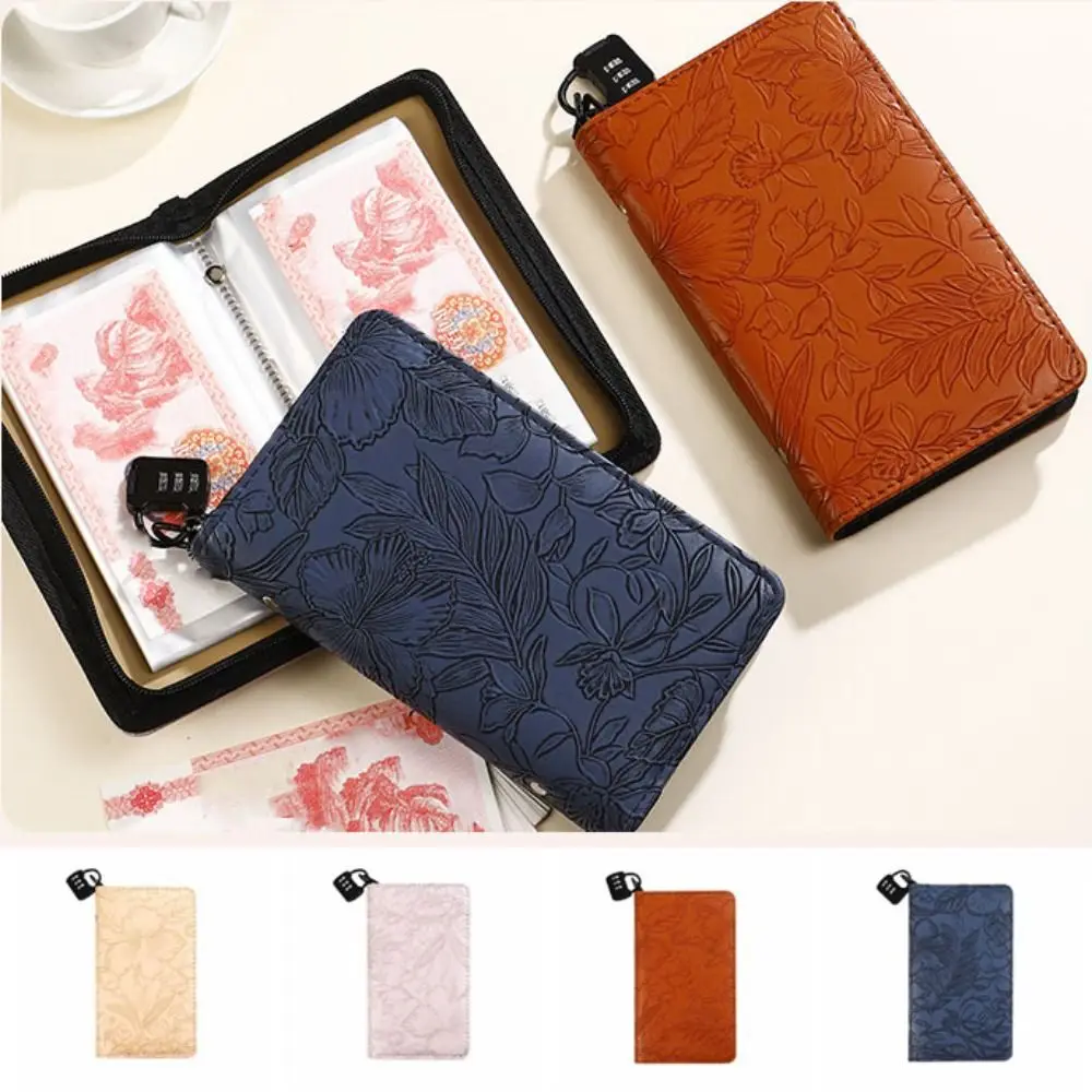 

PU Leather Saving Money Binder Wallet Storage Savings Handbook Planner Organizer Cash Envelopes Budget Planner
