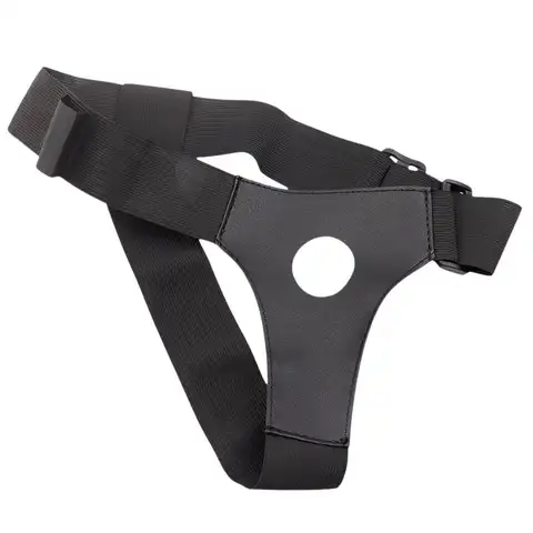 Men Strap On Dildo Panties Wearable Hollow PU Leather Penis Lengthen Sleeve Strapon Harness Belt For Man Sex Toys For Woman