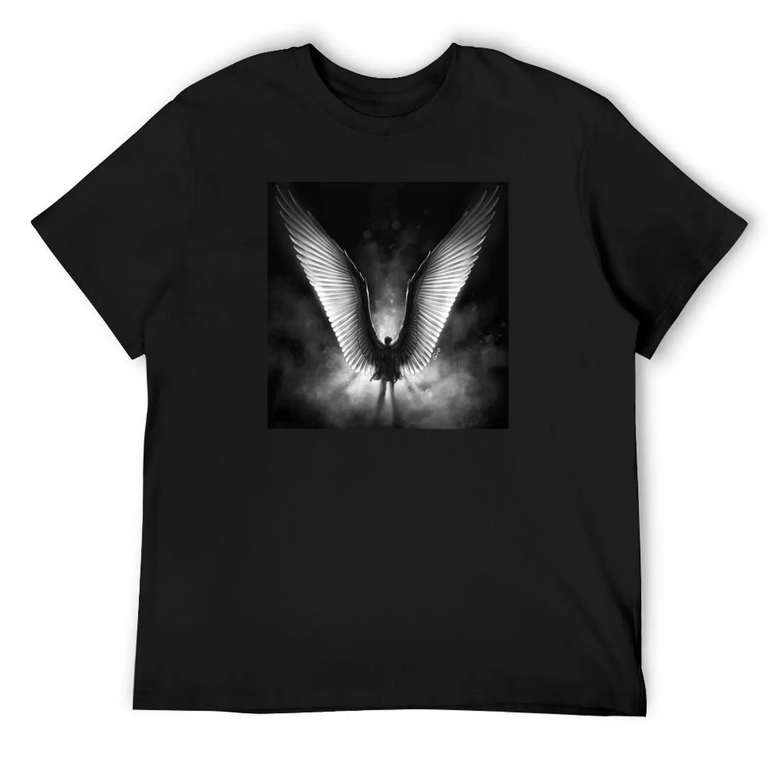 Wings T-Shirt cute tops anime black t-shirts for men