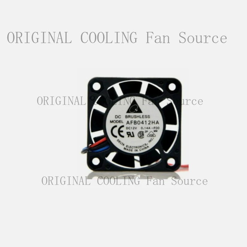 B+   FOR  Delta AFB0412HA DC 12V 0.14A 4CM 4010 40x40x10MM two ball bearing cooling fan