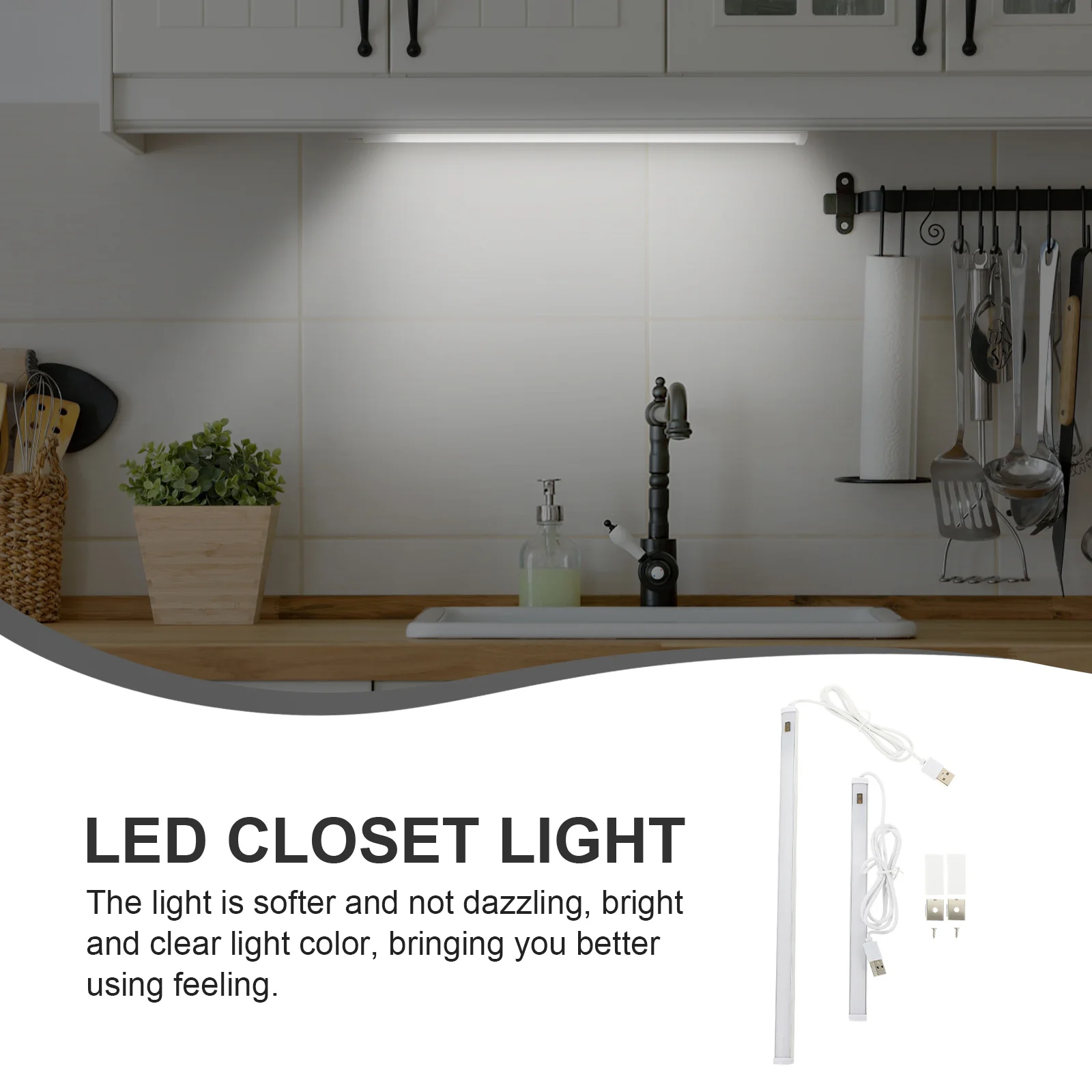 

2pcs Induction Light Led Lamp For Closet Bathroom Smart Sensor Lights Waterproof Night Light Wardrobe Kitchen Bedroom Porch