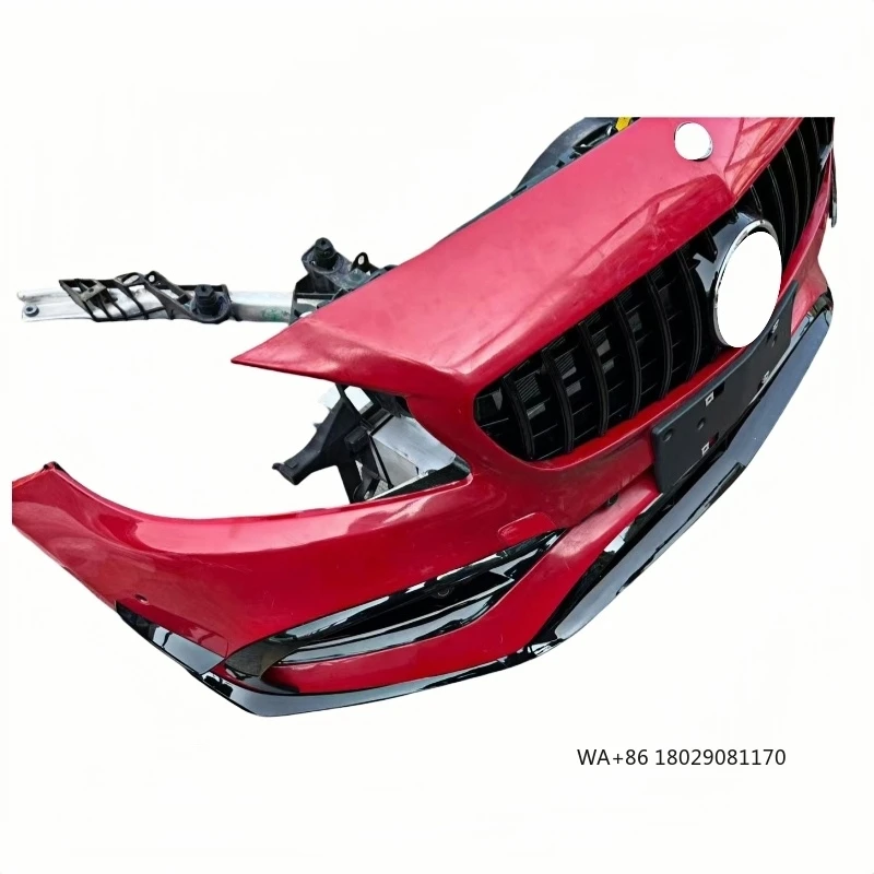 Wysokiej jakości zestaw przedniego zderzaka do - Klasy A W176 A45 z wentylatorem z siatką rozpraszającą ciepło i wycięciami na światła przeciwmgielne