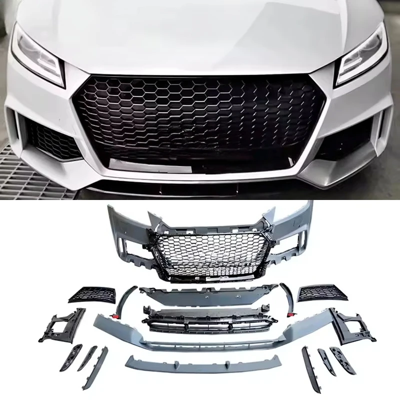 

Car TT TTS Upgrade TTRS MK3 Front Bumper Body Kits with Grille Assembly for TT TTS 2015 2016 2017 2018 2019
